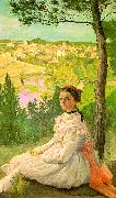 Frederic Bazille View of the Village Sweden oil painting artist